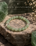 Green Aventurine + Clear Quartz Bracelet
