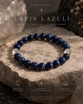 Lapis Lazuli + Clear Quartz Bracelet
