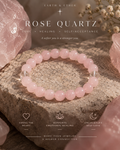 Rose Quartz + Clear Quartz Bracelet